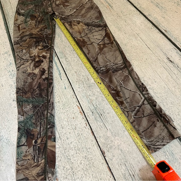 Icebreaker small bodyfit 200 merino wool leggings real tree camouflage brown tan - Picture 3 of 7